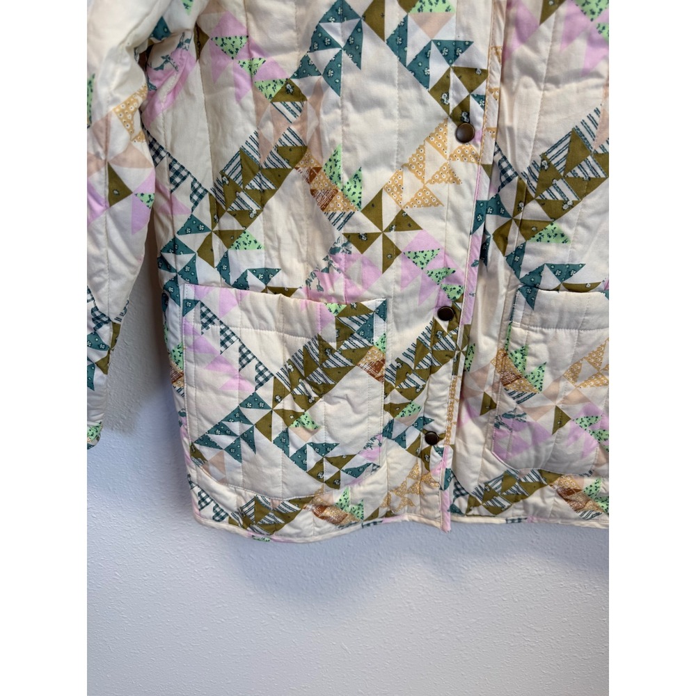 Universal Thread NWT Quilted Chore Jacket Womens Small Snap Button Boho Indie - Picture 2 of 8